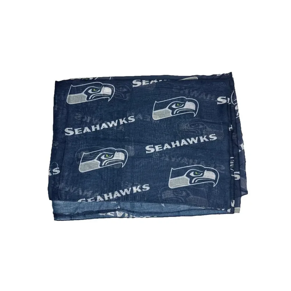 Seattle Seahawks Infinity Scarf Blue NWT Little Earth Sheer NFL